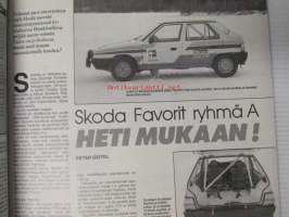 Vauhdin maailma 1989 nr 3 -mm. Paris-Dakar suomalaiskertomaa…, Monte Carlo MM-ralli, Kuukauden profiili Tommi Ahvala, Harley Davidson tehdas, Moto Guzzi Mille T,