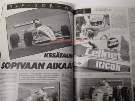 Vauhdin maailma 1989 nr 7 -mm. Indy 500, F-3000, Mantorp Drag, Drag-SM Motopark, Lancia Integrale 16 ralliproto, Formula1 Mexikon ja Phoenix GP, Mercedes 500 SL