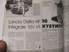 Vauhdin maailma 1989 nr 7 -mm. Indy 500, F-3000, Mantorp Drag, Drag-SM Motopark, Lancia Integrale 16 ralliproto, Formula1 Mexikon ja Phoenix GP, Mercedes 500 SL