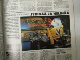 Vauhdin maailma 1993 nr 12 -mm. Formula 1 australia, F1 aktiivijousitus, Em-Rallicrossautot, Ralli-MM Katalonia RAC, Dodge Viper GTS, Renault Twingo, Ford Tudor -37