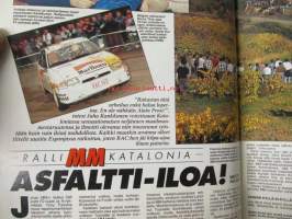 Vauhdin maailma 1993 nr 12 -mm. Formula 1 australia, F1 aktiivijousitus, Em-Rallicrossautot, Ralli-MM Katalonia RAC, Dodge Viper GTS, Renault Twingo, Ford Tudor -37