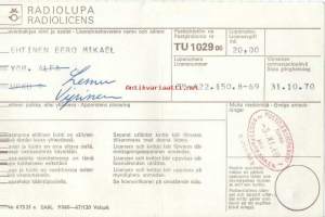 Radiolupa 1970  . Posti- ja Lennätinhallitus