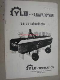 Ylö haravapöyhin -varaosaluettelo 1974 (1970-74)