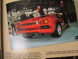 Vauhdin maailma 1993 nr 4 -mm. Formula 1 Kyalami ja Brasilia GP, FK-paketti, Ralli-SM iisalmi, Geneven auonäyttely, Buick Le Sabre, Pontiac Bonneville, Miki