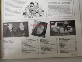 Vauhdin maailma 1993 nr 4 -mm. Formula 1 Kyalami ja Brasilia GP, FK-paketti, Ralli-SM iisalmi, Geneven auonäyttely, Buick Le Sabre, Pontiac Bonneville, Miki