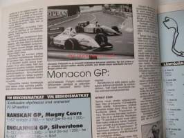 Vauhdin maailma 1993 nr 6 -mm. Formula 1 Espanja ja Monaco, uutta rallitekniikkaa Subaru Skoda Rellu Audi, Suomalainen ruisku, VM rengastesti, Ralli SM pohjanmaa,