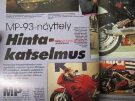 Vauhdin maailma 1993 nr 2 -mm. Formula 1 Asiaa, Ralli-MM monte Carlo, MP-93 Nayttely, Tuomo forsellin V-Max, Jari Suhosen SuperBike, Pontiac Firebird, T/A,