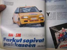 Vauhdin maailma 1993 nr 2 -mm. Formula 1 Asiaa, Ralli-MM monte Carlo, MP-93 Nayttely, Tuomo forsellin V-Max, Jari Suhosen SuperBike, Pontiac Firebird, T/A,