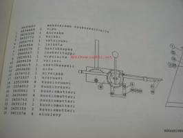 Varsta 1250, 1500 -käyttö, hoito, varaosat sarjanumerosta 26451- alkaen (1987)