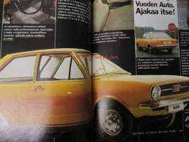 Moottori 1973 nr 2, sis. mm. seur. artikkelit / kuvat / mainokset; Euroopan katolla, Jääratakausi, uusia autoja Simca VF2 - Fiat XI/9 - Datsun Violet, Rattijuoppo