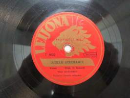 Leijona T 5020 Yrjö Haapanen - Jätkän serenaadi / Jätkän lauantai -savikiekkoäänilevy, 78 rpm