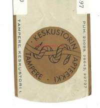 Keskustorin Apteekki  Tampere-      resepti signatuuri  1963