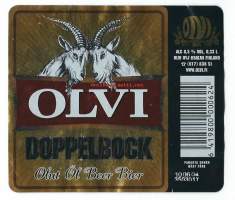 Olvi  Doppelbock Olut  - olutetiketti