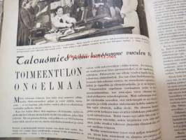 Kotiliesi 1942 nr 1, tammikuu I, 15.1.1942, sis. mm. seur artikkelit / kuvat / mainokset; Karjalaisia aiheita käsitöihin, Arkiympäristömme kauneutta - etsimme