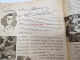 Kotiliesi 1942 nr 1, tammikuu I, 15.1.1942, sis. mm. seur artikkelit / kuvat / mainokset; Karjalaisia aiheita käsitöihin, Arkiympäristömme kauneutta - etsimme