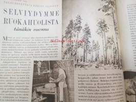 Kotiliesi 1942 nr 1, tammikuu I, 15.1.1942, sis. mm. seur artikkelit / kuvat / mainokset; Karjalaisia aiheita käsitöihin, Arkiympäristömme kauneutta - etsimme