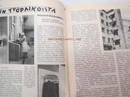 Kotiliesi 1932 nr 21, marraskuu I, 1.11.1932, sis. mm. seur. artikkelit / kuvat / mainokset; Kansikuvitus Martta Wendelin, Pyyntöjä emaljiteollisuudelle, Lasten