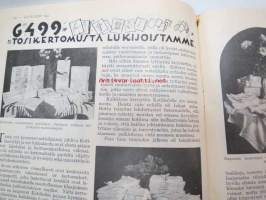 Kotiliesi 1932 nr 21, marraskuu I, 1.11.1932, sis. mm. seur. artikkelit / kuvat / mainokset; Kansikuvitus Martta Wendelin, Pyyntöjä emaljiteollisuudelle, Lasten