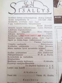 Kotiliesi 1932 nr 21, marraskuu I, 1.11.1932, sis. mm. seur. artikkelit / kuvat / mainokset; Kansikuvitus Martta Wendelin, Pyyntöjä emaljiteollisuudelle, Lasten