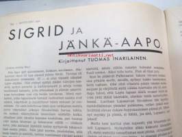 Kotiliesi 1932 nr 22, marraskuu II, 15.11.1932, sis. mm. seur. artikkelit / kuvat / mainokset; Kansikuvitus Martta Wendelin, Havin Teho, Pauligin päivätty,