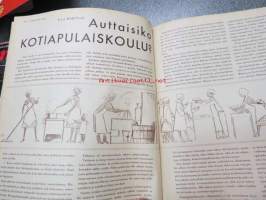 Kotiliesi 1958 nr 2, sis. mm. seur. artikkelit / kuvat / mainokset; Pikkupöydät, Pikkuväen oma tuoli ja pikkuväen leikkitalo