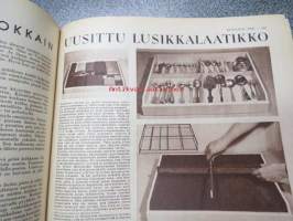 Kotiliesi 1958 nr 2, sis. mm. seur. artikkelit / kuvat / mainokset; Pikkupöydät, Pikkuväen oma tuoli ja pikkuväen leikkitalo