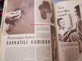 Kotiliesi 1958 nr 2, sis. mm. seur. artikkelit / kuvat / mainokset; Pikkupöydät, Pikkuväen oma tuoli ja pikkuväen leikkitalo