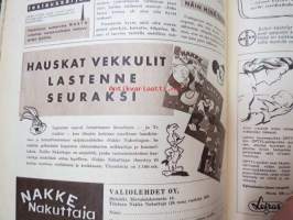 Kotiliesi 1958 nr 2, sis. mm. seur. artikkelit / kuvat / mainokset; Pikkupöydät, Pikkuväen oma tuoli ja pikkuväen leikkitalo