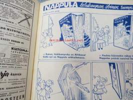 Kotiliesi 1958 nr 2, sis. mm. seur. artikkelit / kuvat / mainokset; Pikkupöydät, Pikkuväen oma tuoli ja pikkuväen leikkitalo