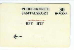 Puhelukortti 30 mk MD6  - puhelinkortti  ( leveät numerot )