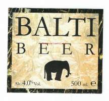 Balti Beer  - olutetiketti