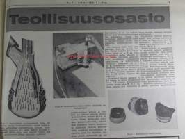 Koneviesti 1966 nr 5 -mm. Automaattinen leikkuukorkeuden säätö Massey Ferguson 510 esittely, Pylväiden pystytys traktorikaivureilla, Moottorisahojen kokeilua