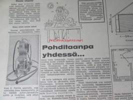 Koneviesti 1966 nr 5 -mm. Automaattinen leikkuukorkeuden säätö Massey Ferguson 510 esittely, Pylväiden pystytys traktorikaivureilla, Moottorisahojen kokeilua