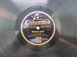 Columbia 16144 Hannes Saari - Meripojan heilat / Chrysantemum -savikiekkoäänilevy, 78 rpm