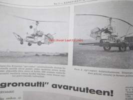 Koneviesti 1962 nr 3 -mm. Viljakuivurit 1962 tekniset tiedot, &quot;Agronautti&quot; avaruuteen Beagle-autogiro - Piper Super Cup - Agri-copteri - Kolibri-helikopteri -