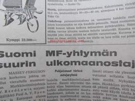Koneviesti 1962 nr 10 -mm. Lannoitteen käsittely irtotavarana, Kylmäilmakuivurit ja niiden lämmönlähteet, Pientraktorit ja puutarhatraktorit kuvat ja  tekniset