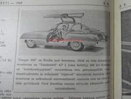 Koneviesti 1962 nr 10 -mm. Lannoitteen käsittely irtotavarana, Kylmäilmakuivurit ja niiden lämmönlähteet, Pientraktorit ja puutarhatraktorit kuvat ja  tekniset