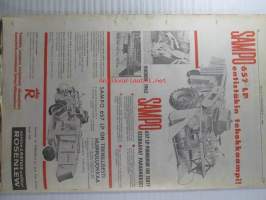 Koneviesti 1962 nr 10 -mm. Lannoitteen käsittely irtotavarana, Kylmäilmakuivurit ja niiden lämmönlähteet, Pientraktorit ja puutarhatraktorit kuvat ja  tekniset