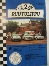 Ruutulippu 2/1992 Poliisien ralliautokerhon lehti