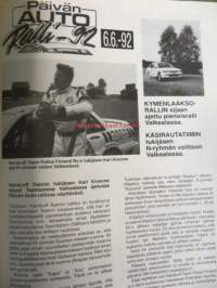 Ruutulippu 2/1992 Poliisien ralliautokerhon lehti