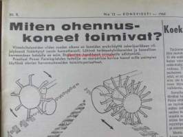 Koneviesti 1962 nr 12 -mm. Ojanperkauslaite maataloustraktoria varten - Syväpaja SPK 120, Hydrauliikka - traktorin kehityksen avain, Heinänkorjuukoneita - kuvat