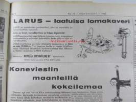 Koneviesti 1962 nr 12 -mm. Ojanperkauslaite maataloustraktoria varten - Syväpaja SPK 120, Hydrauliikka - traktorin kehityksen avain, Heinänkorjuukoneita - kuvat