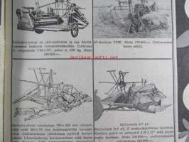 Koneviesti 1962 nr 14 -mm. Elmia 1962. Itsesitojia Fella - JF kevytsitoja - McCormick D-7 - HErkules - JF -etusitoja TF5K, Leikkuupuimurit kuvina, Viljankuivurit