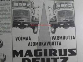 Koneviesti 1962 nr 14 -mm. Elmia 1962. Itsesitojia Fella - JF kevytsitoja - McCormick D-7 - HErkules - JF -etusitoja TF5K, Leikkuupuimurit kuvina, Viljankuivurit