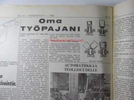 Koneviesti 1962 nr 14 -mm. Elmia 1962. Itsesitojia Fella - JF kevytsitoja - McCormick D-7 - HErkules - JF -etusitoja TF5K, Leikkuupuimurit kuvina, Viljankuivurit