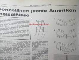 Koneviesti 1962 nr 17 -mm. Claeys &quot;Armada&quot; leikkuupuimuri, Kaivuukonemiehet kertovat Lasse Silver - Toivo Salmi - Matti Wilo - Taisto Rahkonen - Antti Heikkilä -