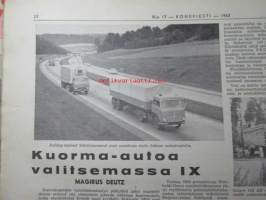 Koneviesti 1962 nr 17 -mm. Claeys &quot;Armada&quot; leikkuupuimuri, Kaivuukonemiehet kertovat Lasse Silver - Toivo Salmi - Matti Wilo - Taisto Rahkonen - Antti Heikkilä -