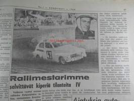 Koneviesti 1964 nr 1 -mm. Liekinheitin maatalouskoneena, Siilotyyppinen varastokuivuri, Ojalinko - uutuuslaite ojien avaamiseen, &quot;pitkä käsivarsi&quot;