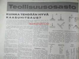 Koneviesti 1964 nr 1 -mm. Liekinheitin maatalouskoneena, Siilotyyppinen varastokuivuri, Ojalinko - uutuuslaite ojien avaamiseen, &quot;pitkä käsivarsi&quot;