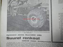 Koneviesti 1964 nr 6 -mm. Uusi 8 1/2 puimuri - Fahr M 60, Pitkälle automatisoitu tiiliputkitehdas - Riihimäki Paloheimo, Teknisiä tietoja kylvökoneista,